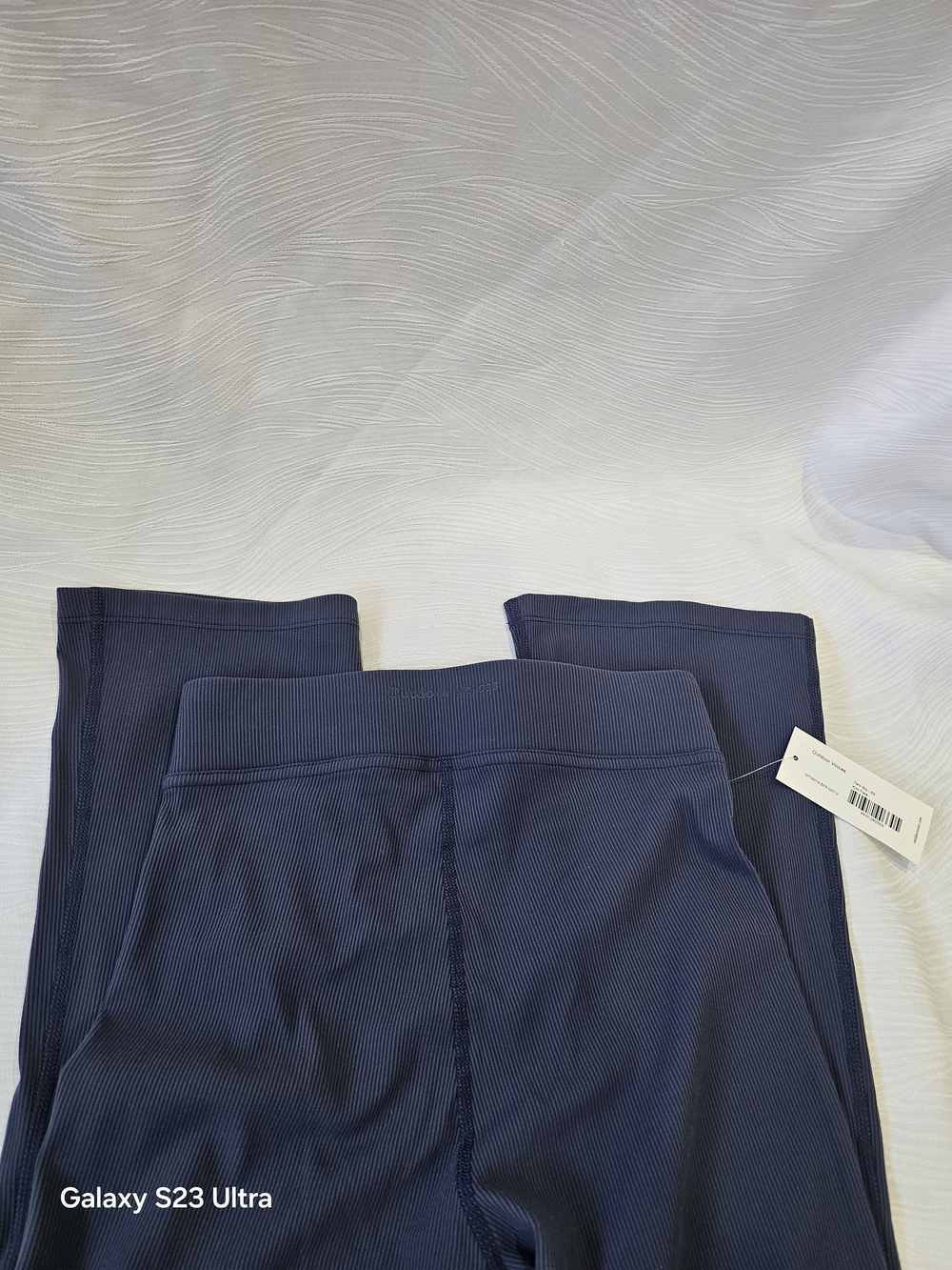 Outdoor Voices Superform Ribbed Dark Navy Flare Yoga Pants XS - Picture 12 of 14